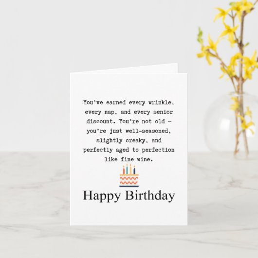 Happy 60th birthday kaart (Gele Bloem)