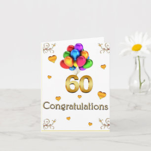 Happy 60th Birthday Kaart