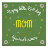 Happy 60th Birthday Mam Perfect Poster (Voorkant)