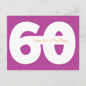 Happy 60th Birthday Milestone Briefkaarten - Magen (Voorkant)