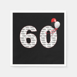 Happy 60th Birthday on Black Servet