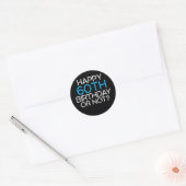 Happy 60th Birthday or not Family Father Ronde Sticker (Envelop)
