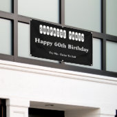 Happy 60th Birthday Surprise Party Spandoek (Buitenkant Gebouw)