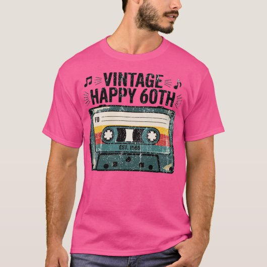 Happy 60th Classic T-shirt (Voorkant)