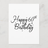 Happy 60th Verjaardag Cake Topper 60 Jaar Oud Verj Briefkaart (Voorkant)