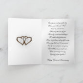 Happy 60th Wedding Jubileum Card Kaart (Binnen)