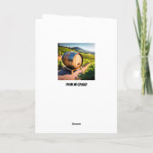 Happy 60th wijnvaten Verjaardag Kaart (Achterkant)