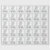 HAPPY 61ST BIRTHDAY; Art Deco Style; aangepaste na Cadeaupapier (Vlak)