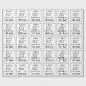 HAPPY 62ND BIRTHDAY; Art Deco Style; aangepaste na Cadeaupapier (Vlak)