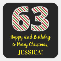 Happy 63rd Birthday & Merry Kerstmis, aangepaste n