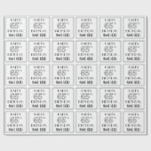 HAPPY 65TH BIRTHDAY; Art Deco Style; aangepaste na Cadeaupapier (Vlak)