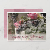 Happy 65th Birthday Briefkaart (Voorkant / Achterkant)