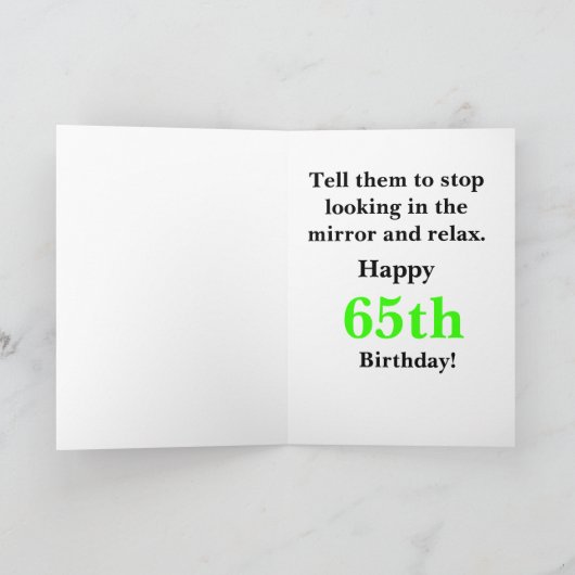 Happy 65th Birthday Kaart (Binnen)