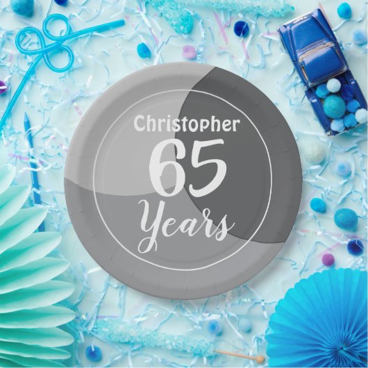 Happy 65th Birthday Party Paper Bord (Feest)