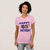 Happy 65th Birthday T-Shirts, Hoodies and Tanks (Voorkant volledig)