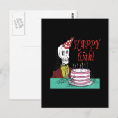 Happy 65th briefkaart (Voorkant / Achterkant)