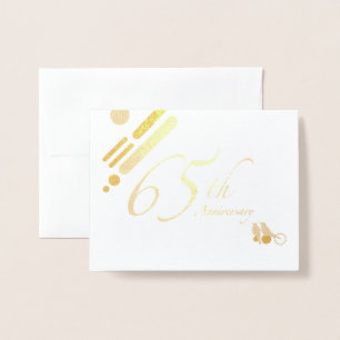 Happy 65th Jubileum Mod Birds Folie Kaarten