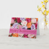 Happy 65th Jubileum rozen Kaart (Gele Bloem)