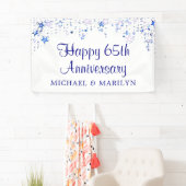 Happy 65th Jubileum Sapphire Blue Stars Spandoek (Insitu)