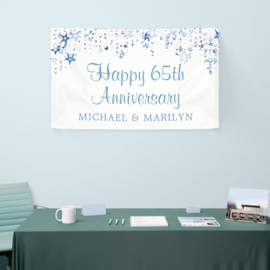 Happy 65th Jubileum Sky Blue Stars Spandoek (Beurs)