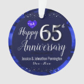 Happy 65th Wedding Jubileum Ornament (voorkant)