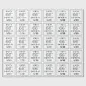 HAPPY 66TH BIRTHDAY; Art Deco Style; aangepaste na Cadeaupapier (Vlak)