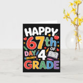 Happy 67 Day Of 4 Grade I Survived 67 Days Of Scho Kaart (Gele Bloem)