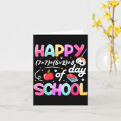 Happy 67 Days Of School 67th Day Smarter Six Seven Kaart (Gele Bloem)