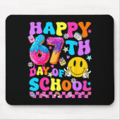 Happy 67 Days Of School 67th Day Smarter Six Seven Muismat (Voorkant)