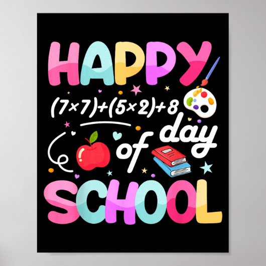 Happy 67 Days Of School 67th Day Smarter Six Seven Poster (Voorkant)