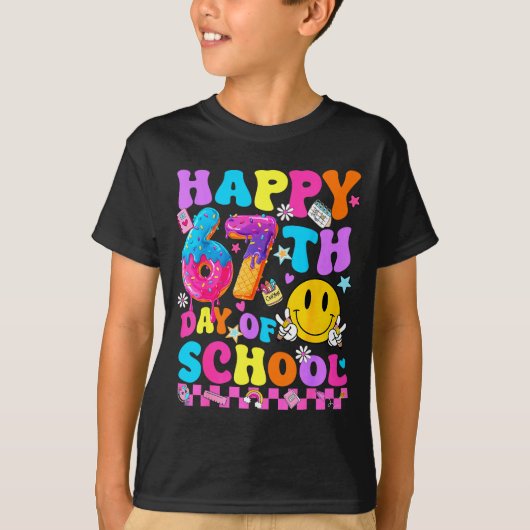 Happy 67 Days Of School 67th Day Smarter Six Seven T-shirt (Voorkant)