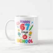 Happy 67 Days Of School 67th Six Seven Day Smarter Koffiemok (Links)