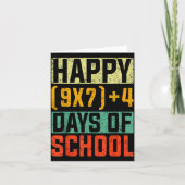 Happy 67 Days Of School Math Teacher Students Six Kaart (Voorkant)