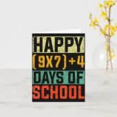 Happy 67 Days Of School Math Teacher Students Six Kaart (Gele Bloem)