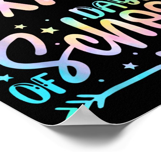 Happy 67 Days Of School Math Teacher Students Six  Poster (Hoek)