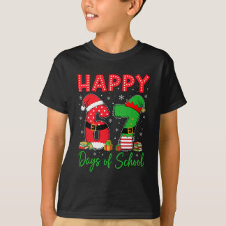 Happy 67 Days Of School Six Seven 67 Christmas San T-shirt