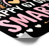 Happy 67 Days Smarter 67th Day Of School Rainbow G Poster (Hoek)