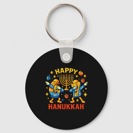 Happy 67 Hanukkah Funny Holiday Meme Design Sleutelhanger (Voorkant)