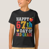 Happy 67th Day Of 3rd Grade Teacher Student 67 Day T-shirt (Voorkant)