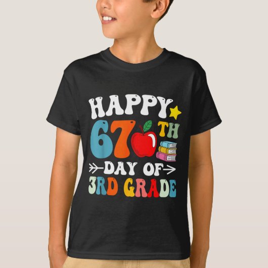 Happy 67th Day Of 3rd Grade Teachers 67 Days Of Sc T-shirt (Voorkant)