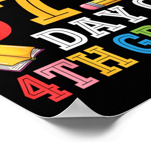 Happy 67th Day Of 4th Grade Teacher Student 67 Day Poster (Hoek)