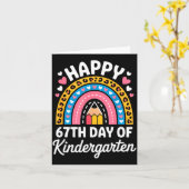 Happy 67th Day Of Kindergarten 67 Meme 6 7 Funny S Kaart (Gele Bloem)