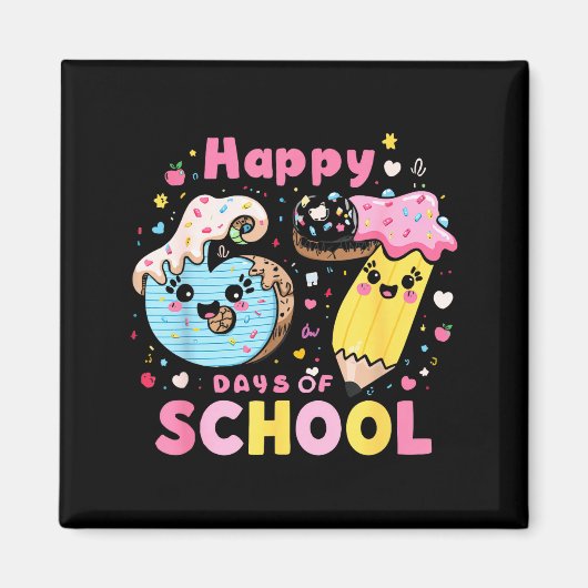 Happy 67th Day Of School Cute Ice Cream 100 Days S Magneet (Voorkant)