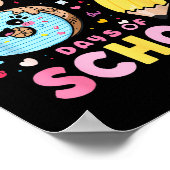 Happy 67th Day Of School Cute Ice Cream 100 Days S Poster (Hoek)