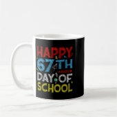 Happy 67th Day Of School - Funny Students Teachers Koffiemok (Links)