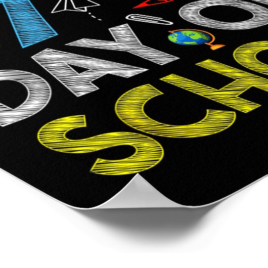 Happy 67th Day Of School - Funny Students Teachers Poster (Hoek)