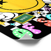 Happy 67th Day Of School Vibes Smile Face 67 Days  Poster (Hoek)