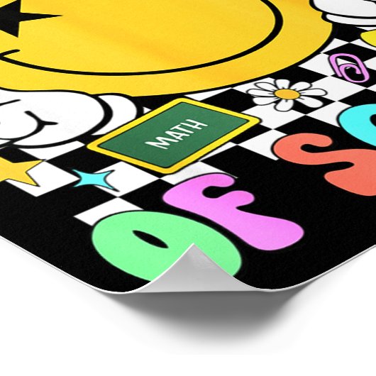 Happy 67th Day Of School Vibes Smile Face 67 Days Poster (Hoek)