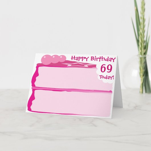 Happy 69th Birthday Kaart (Voorkant)