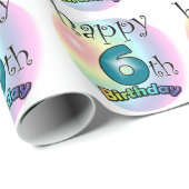 Happy 6th Birthday Cadeaupapier (Rol Hoek)